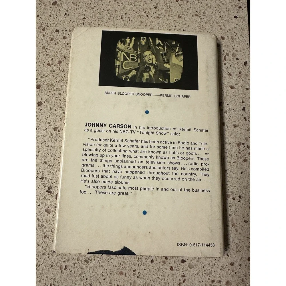 Best of Bloopers Uncensored ~ Kermit Schafer 1973 Hardcover Book Vintage